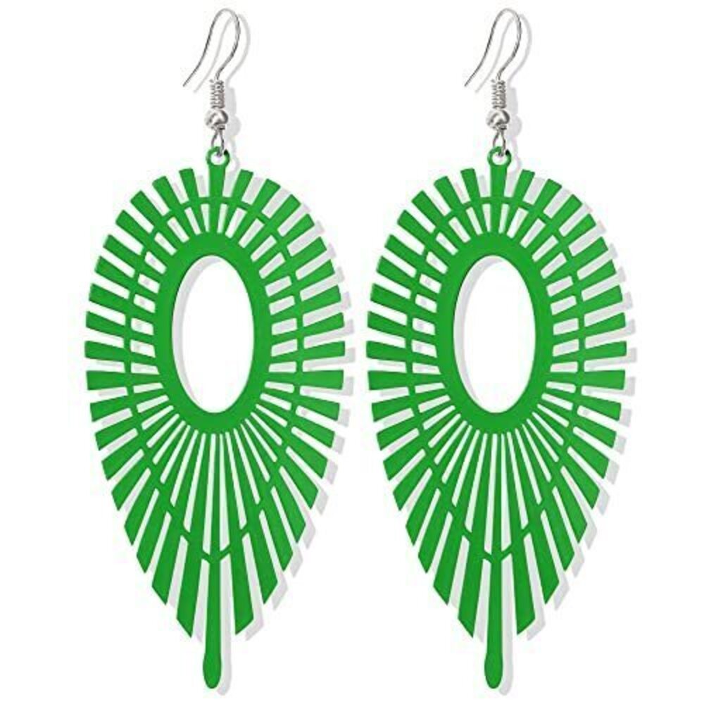 1383 Minimalist Lightweight Creative Vintage Black and White Metal Leaf